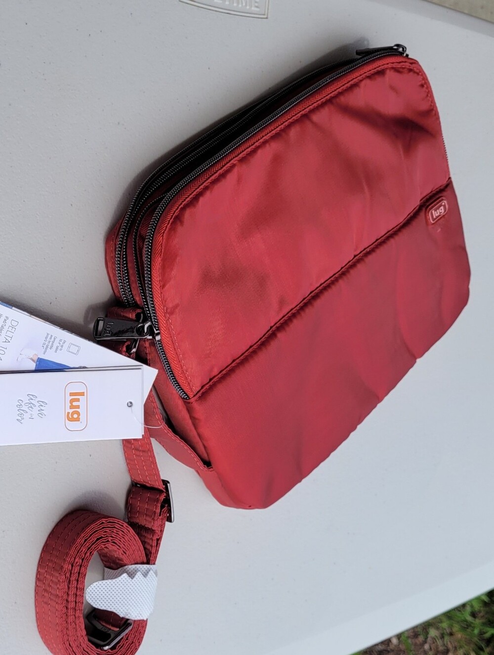 Lug NWT Delta Mini 10.4 Ipad Tablet Case Bag Burnt Orange Reddish Copper